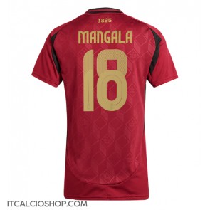 Belgio Orel Mangala #18 Prima Maglia Femmina Europei 2024 Manica Corta